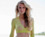 Brooklyn Decker 32C Tits In A Wet See Through
