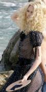Claudia Schiffer See Through Dress