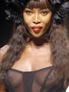 Naomi Campbell See Through With Nipples