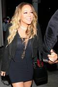 Mariah Carey Nipples Though See Through Black Top