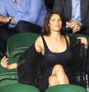 Gemma Arterton Braless at Wimbledon