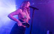 Tove Lo Topless with Weed Pasties on Stage