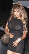Traci Bingham Nipples In See Through Dress