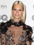 Poppy Delevinge Nipples in a See Through Dress