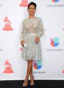 Jada Pinkett Smith Braless in Lacey See Through Blouse