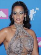 Dascha Polanco Nipples on the 2018 MTV Awards Red Carpet
