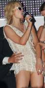 Paris Hilton Pussy Lip Slip And Nicky Hilton Panty Upskirt