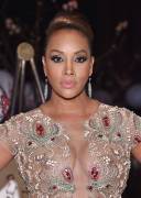 Vivica A Fox Braless in a See Through Gown