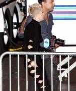 A Perky, Braless, Pantyless Miley Cyrus Slightly See Thru Dress