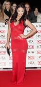 Jess Impiazzi See Through Red Dress on the Red Carpet