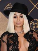 Blac Chyna Nipples in See Through Black Lace