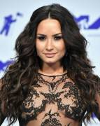 Demi Lovato See Through Nipple on the VMA Red Carpet