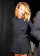 Rosie Huntington-Whiteley Braless in Black Top