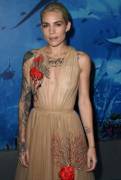Skylar Grey Boobs in Sheer Dress on the Red Carpet