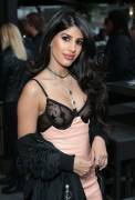 Jasmin Walia Nipples in See Through Black Bra
