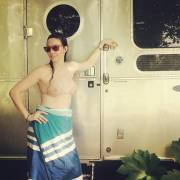 Whitney Cummings in See Through Wet Bikini Top