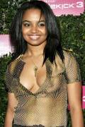Kyla Pratt See Through Blouse Reveals Nipple
