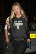 Kate Moss Braless Leaving a Peep Show