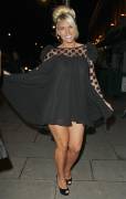 Frankie Essex Forget a Bra for her See Thru Dress