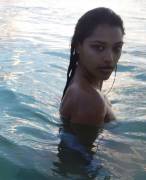 Vanessa White Topless in the Pond
