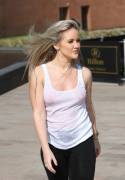 Rachel Rhodes Braless Wet White Tee Shirt