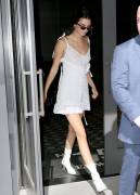 Kendall Jenner Nipple Show In Sheer Topped Dress