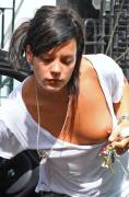 Lily Allen Tit Slip