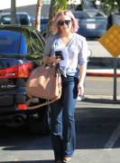 Hilary Duff Nipples in See Through Blouse