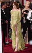 Emma Stone Pantie Upskirt at the Academy Awards