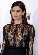 Isabeli Fontana Nipples in See Through Gown