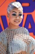Blac Chyna No Bra in Chain Dress at BET Awards