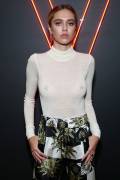 Delilah Hamlin No Bra in Completely See Through Top