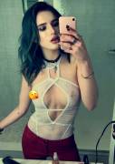 Bella Thorne Hits Instagram with No Bra in See Through Top