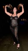 Lisa Appleton Braless in Lacey Outfit