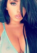 Abigail Ratchford Nipple Peek in See Through Bra