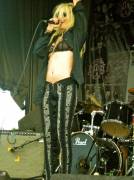 Taylor Momsen See-Thru Bra + Underboob On Stage