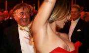 Elisabetta Canalis Loses Her Dress on the Dance Floor