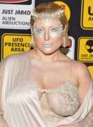 Hayley Hasselhoff Big Boobs in See Through Lingerie Outfit