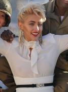 Paris Jackson Pierced Nipples in See Through White Blouse