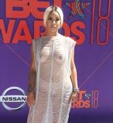 Alexis Skyy in only Panties & See Through Gown at BET Awards