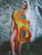 Aubrey O'Day Topless in Sheer Mumu